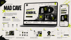 Mad Cave E-Ticaret Web Tasarımı