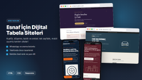 Esnaf İçin Dijital Tabela Web Siteleri
