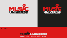 Music universe - konsept logo tasarımı