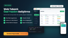 Web Tabanlı Özel Yazılım & Yönetim Paneli Geliştirme