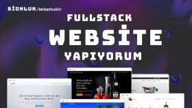 full stack web sitesi yapıyorum