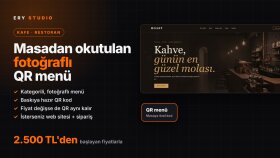 kafe ve restoranlar için QR menü hazırlarım