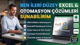 ileri düzey Excel ve raporlama çözümleri sunabilirim