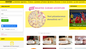 Wanted Pizza Kurumsal Web Yazılımı - Online Sipariş Sistemi