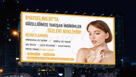 Aysel Bulut Beauty Center için Billboard Tasarımı