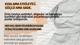 Marka Diline Uygun Tanıtım & Reklam Yazıları