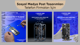 Sosyal medya post tasarımları telefon firmaları için.