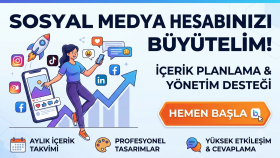 sosyal medya hesap yönetimi konusunda size destek veririm