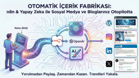n8n ve AI ile otomatik sosyal medya içerik sistemi kurarım