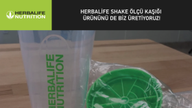 Herbalife ölçülü kaşık tasarımlarını da biz yapıyoruz.