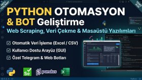 Python ile otomasyon, bot ve veri çekme kodlayabilirim