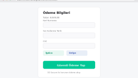 İyzico ve Stripe ile güvenli ödeme entegrasyonu yaparım
