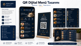 QR Dijital Menü Tasarım Çalışması