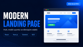 modern ve hızlı bir landing page tasarlarım