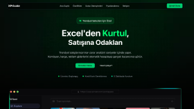 Karanlık temalı sade animasyonlu anasayfa tasarımı