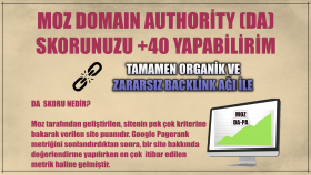 DA (Domain Authority) skorunuzu 30 üzerine çıkarabilirim