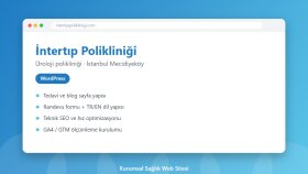 İntertıp Polikliniği – WordPress Kurumsal Sağlık Sitesi
