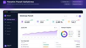 ASP.NET ile profesyonel yönetim paneli geliştiririm