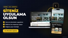 web sitenizi Android ve iOS mobil uygulamaya çeviririm