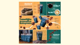 Loop Cafe Sosyal Medya Postu Tasarımı 
