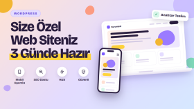 mobil uyumlu ve profesyonel WordPress web sitenizi kurarım