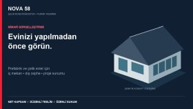 prefabrik ev için 3D iç ve dış mekan görselleri hazırlarım
