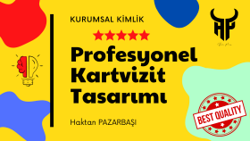 prestijli ve modern kartvizit tasarlıyorum