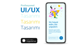 mobil uygulamalar için UI/UX tasarımları yapabilirim