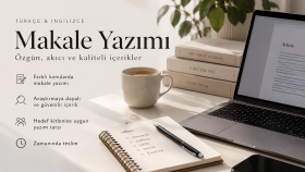 İngilizce/Türkçe makale yazabilirim