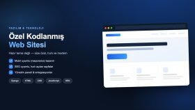 işletmeniz için özel kodlanmış web sitesi geliştiririm