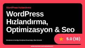 sizin için wordpress hızlandırma ve seo altyapısı sağlarım