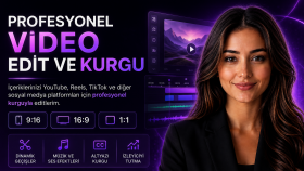 kısa ve uzun format videolarınızı kurgulayıp editlerim