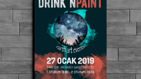 Drink'n Paint Afiş Tasarımı