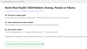 Ev Tekstili Blogu - SEO Uyumlu Rehber Yazısı