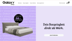 Galaxy Sleep Shopify Web Design