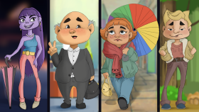 Lineart karakter, karikatür tasarımı