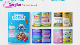 Çocuk Dergisi & Eğitici İçerik Mizanpajı (tarlasera)