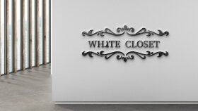 "White Closet" isimli logo çalışmam