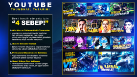 Youtube için ilgi çekici ve özgün küçük resim tasarımları