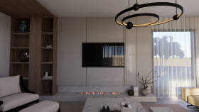 Oturma odası tasarım ve 3D görselleştirme