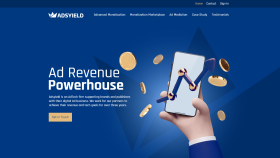 ABD: Adsyield.com özel tasarım web sitesi (Wordpress)
