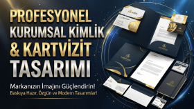 profesyonel kurumsal kimlik ve kartvizit tasarımı yaparım