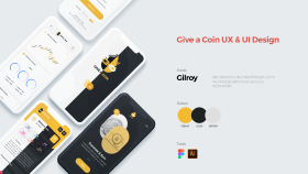 Give A Coin App UI Design