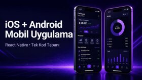 React Native ile iOS ve Android uygulamanızı geliştiririm