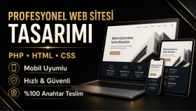 markanıza özel modern ve profesyonel web sitesi yaparım