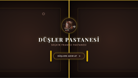 Düşler Pastanesi - İnteraktif Menü ve Web Tasarımı