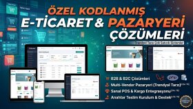 özel kodlanmış e-ticaret ve pazaryeri web siteleri kurarım