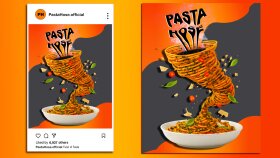 instagram için modern sosyal medya post tasarımı yaparım