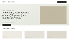 Kıvrım Mimarlık - WordPress Sitesi (Konsept)
