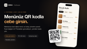restoranınız için hazır QR menü sistemini kurarım